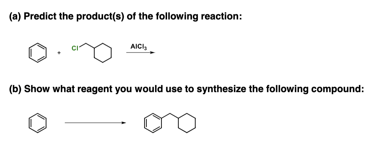 Solved (a) Predict the product(s) of the following reaction: | Chegg.com