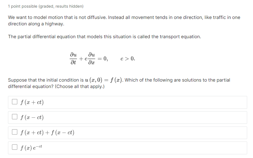 Solved 1 Point Possible (graded, Results Hidden) We Want To | Chegg.com