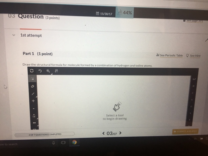 Solved 11/30/17 44% 03 Question (3 points) 1st attempt Part | Chegg.com