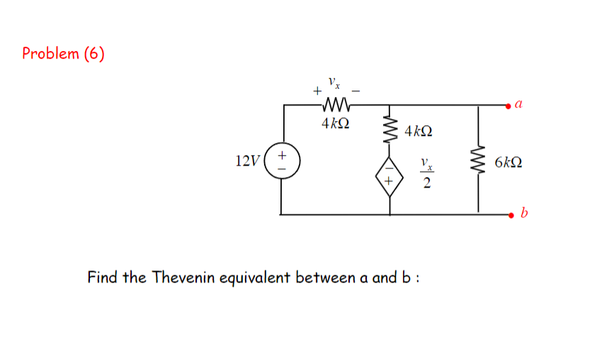 Solved Find The Thevenin Equivalent Between A And B :The Two | Chegg.com