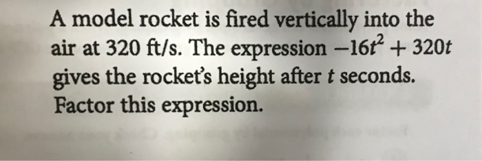 Solved A model rocket is fired vertically into the air at | Chegg.com