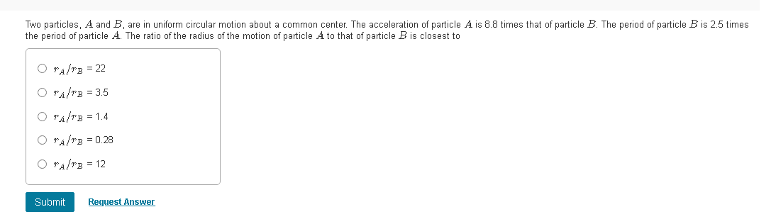 Solved Two Particles, A And B, Are In Uniform Circular | Chegg.com