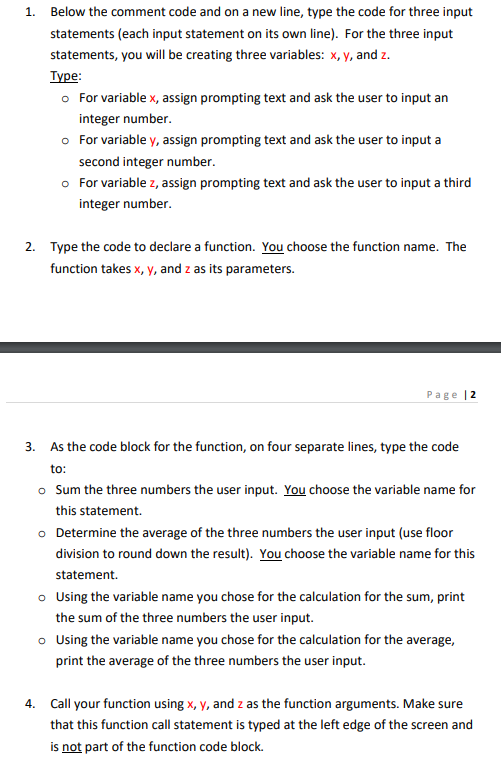 Solved 1. Below the comment code and on a new line, type the | Chegg.com