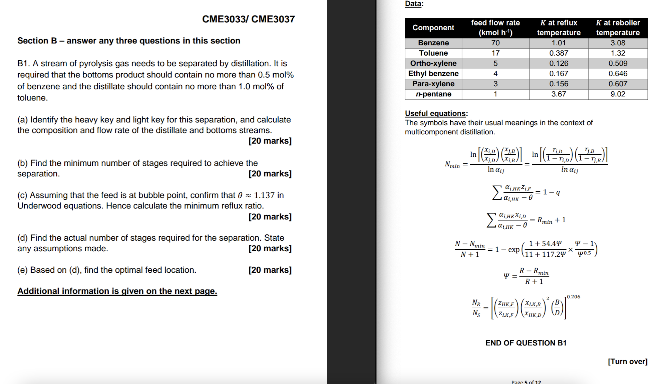 Solved Cme3033 Cme3037 Section B Answer Any Three