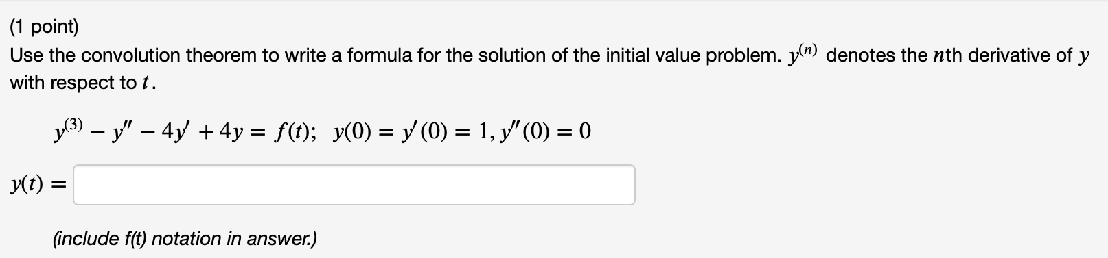 Solved Use the convolution theorem to write a formula for | Chegg.com