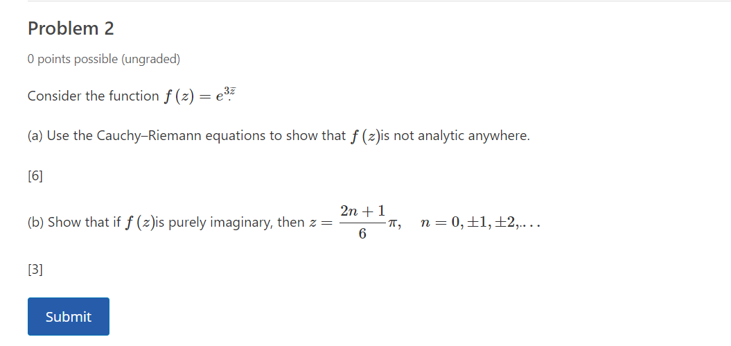 Solved Problem 2 0 points possible (ungraded) Consider the | Chegg.com