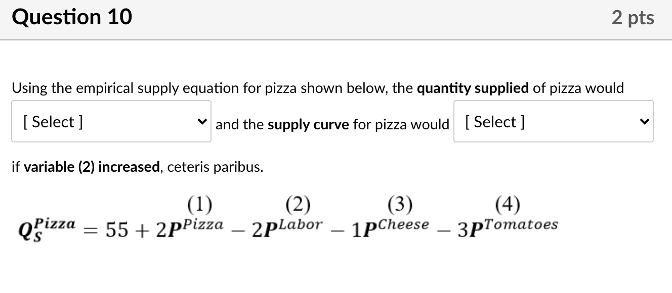 Solved Question 1 2 pts Suppose that there is an increase or | Chegg.com