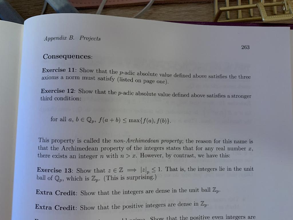 Solved Appendix B. Projects 263 Consequences: Exercise 11: | Chegg.com