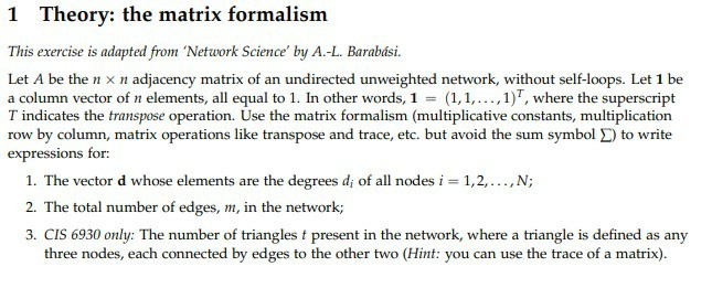 1 Theory: the matrix formalism This exercise is | Chegg.com