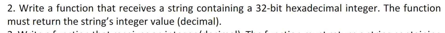 Solved 2. Write a function that receives a string containing | Chegg.com