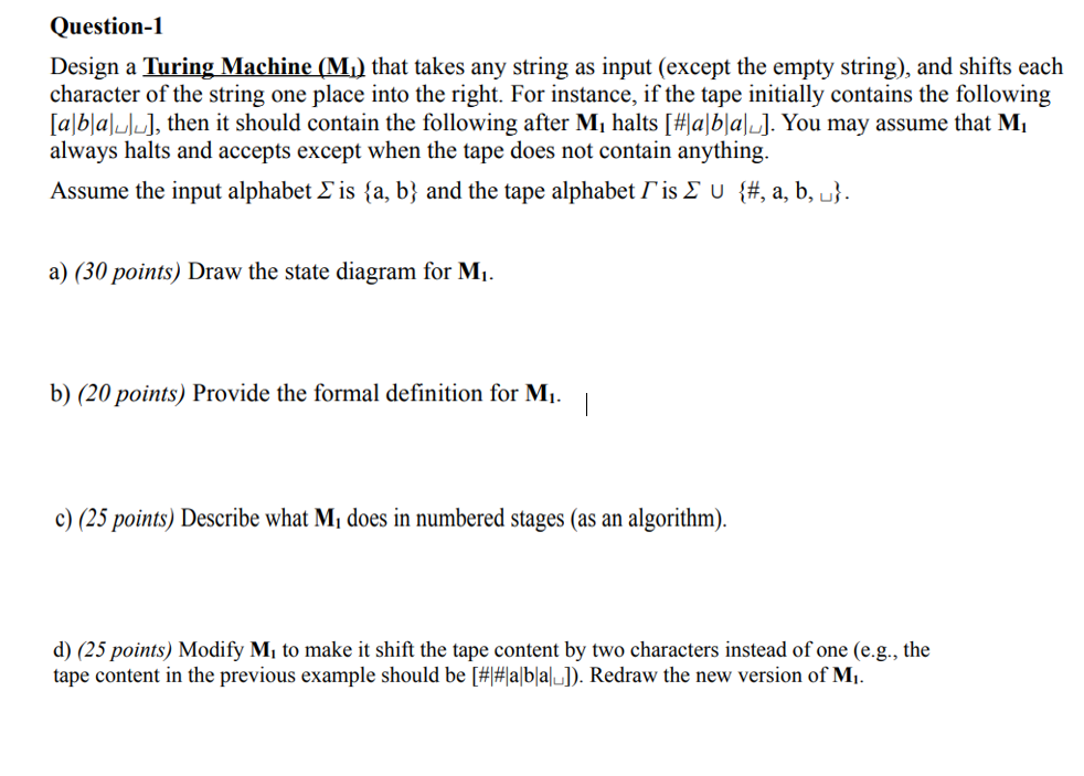 Solved Computing Theory In This Question, Please | Chegg.com