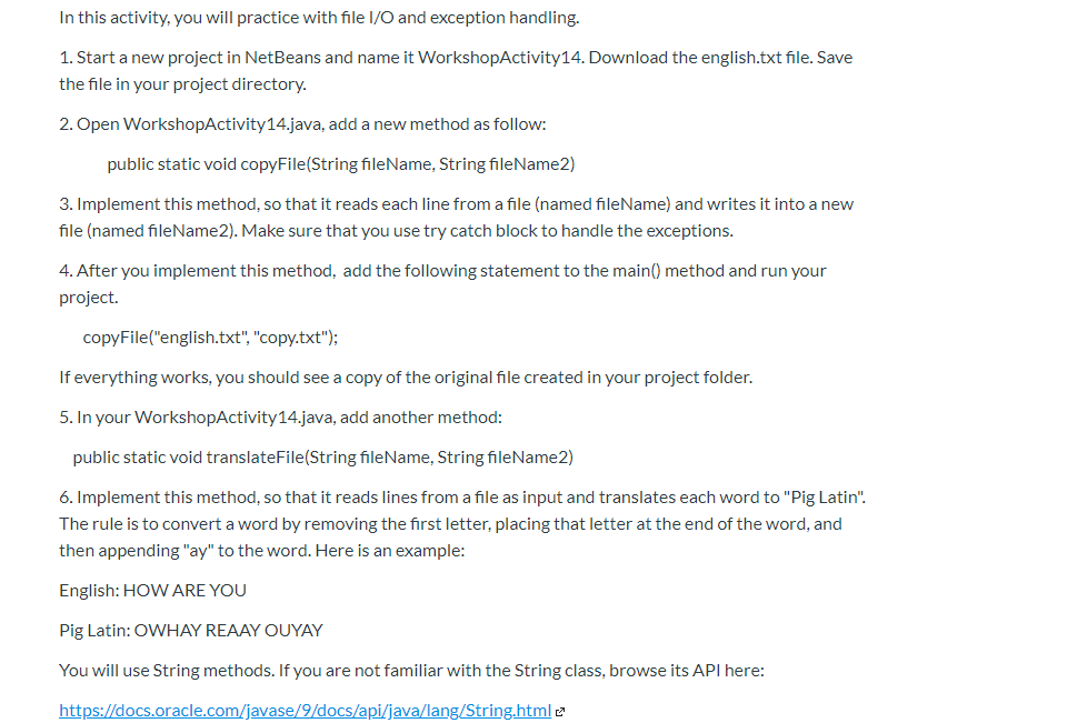 Solved In This Activity You Will Practice With File I O Chegg Com chegg com