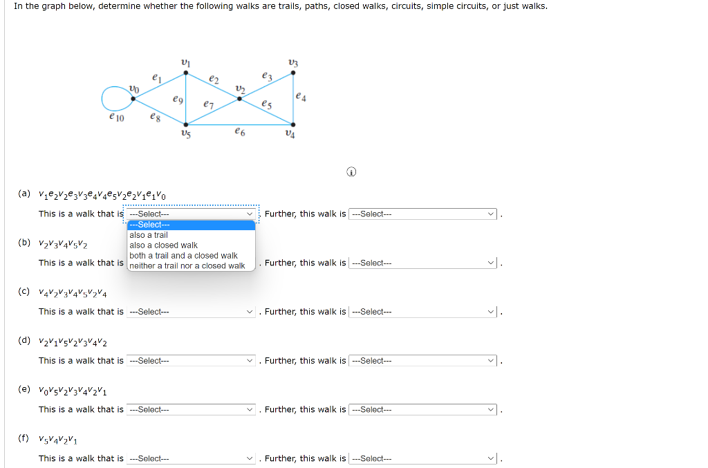 Solved In the graph below, determine whether the following | Chegg.com