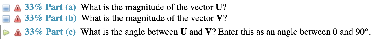 Solved (10\%) Problem 2: Consider the following two vectors: | Chegg.com