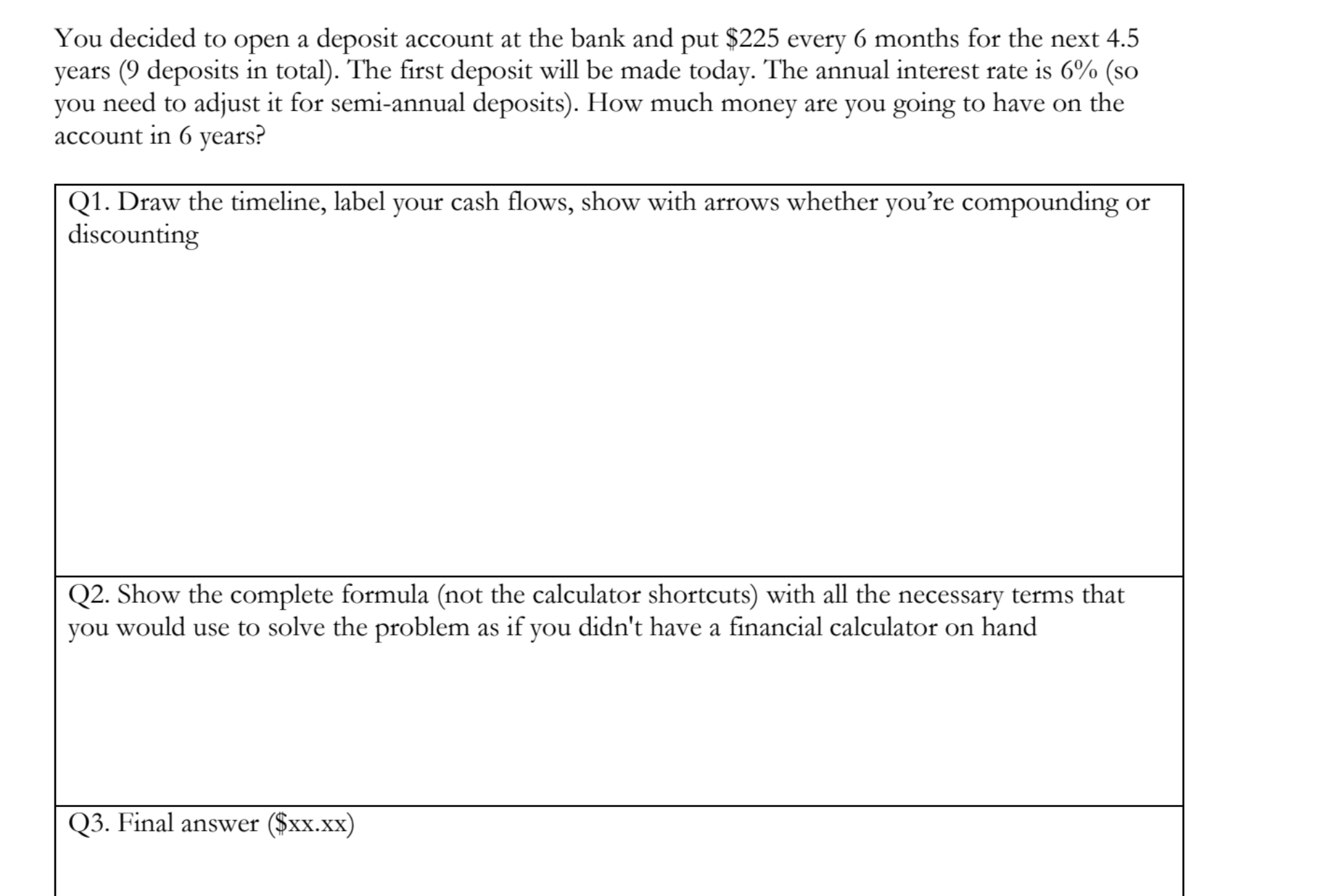 Deposit Math Problems Solved You decided to open a deposit account at the bank and | Chegg.com