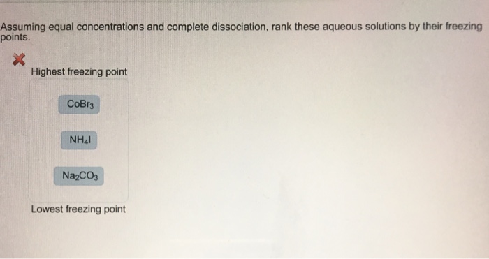 Which Of These Aqueous Solutions Will Have The Lowest Freezing Point?