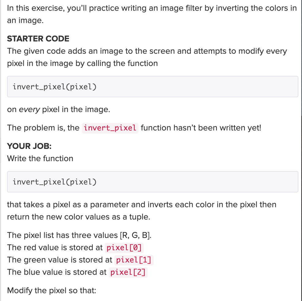 Solved In this exercise, you'll practice writing an image | Chegg.com