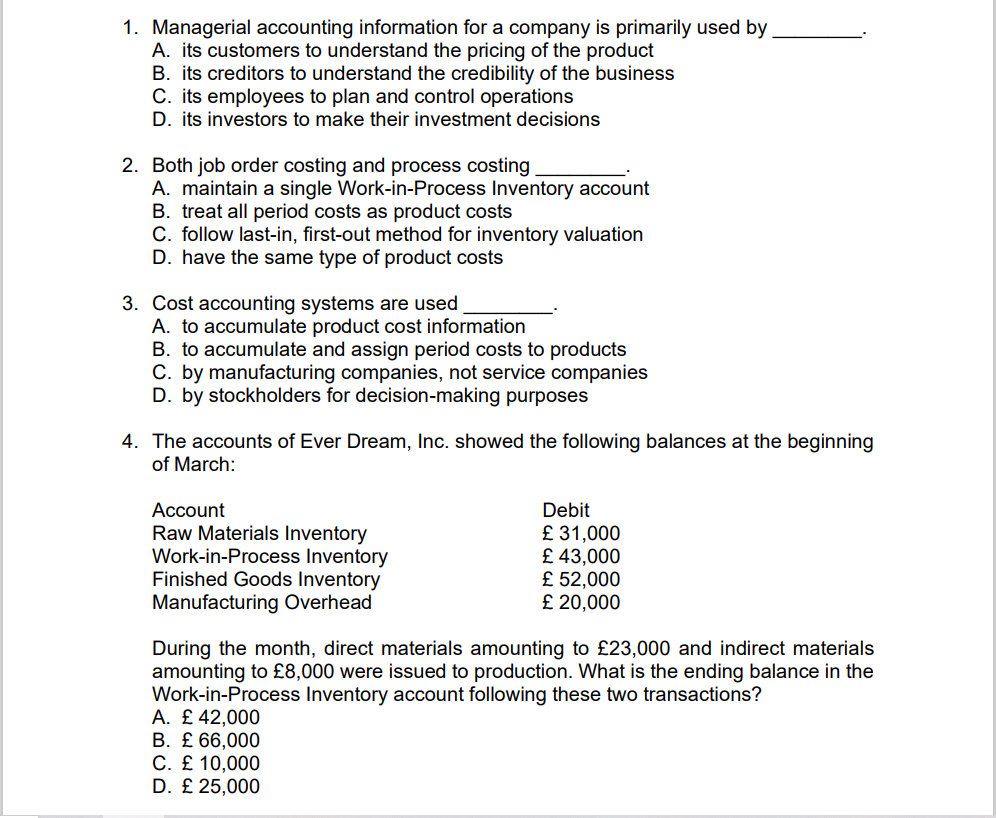 solved-1-managerial-accounting-information-for-a-company-is-chegg