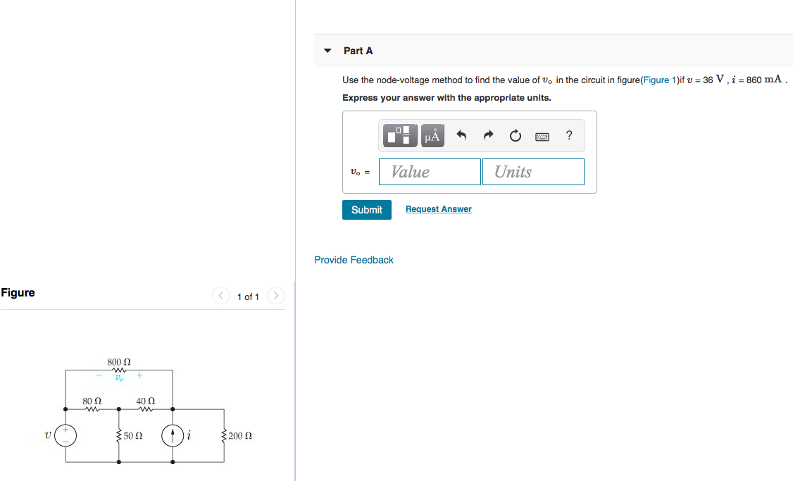 Solved Part A Use the node-voltage method to find the value | Chegg.com