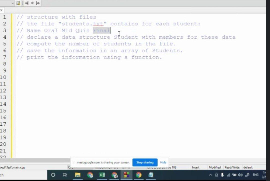 Solved 4. 1 2 3 4 5 6 7 8 // structure with files // the | Chegg.com
