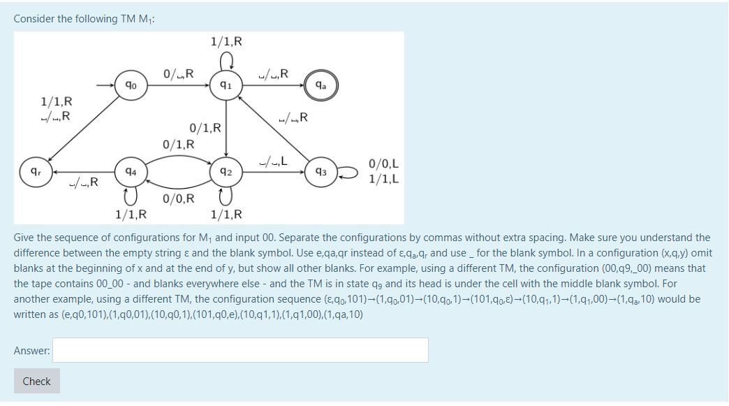 Solved Sequence Of Configurations This Question Has Been | Chegg.com