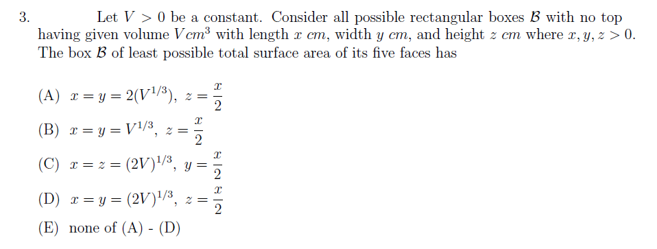 Solved Let V O Be A Constant Consider All Possible Rec Chegg Com