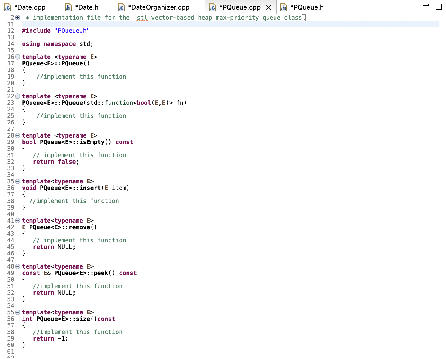 Solved I need help writing c++ code. I've been stuck for a | Chegg.com