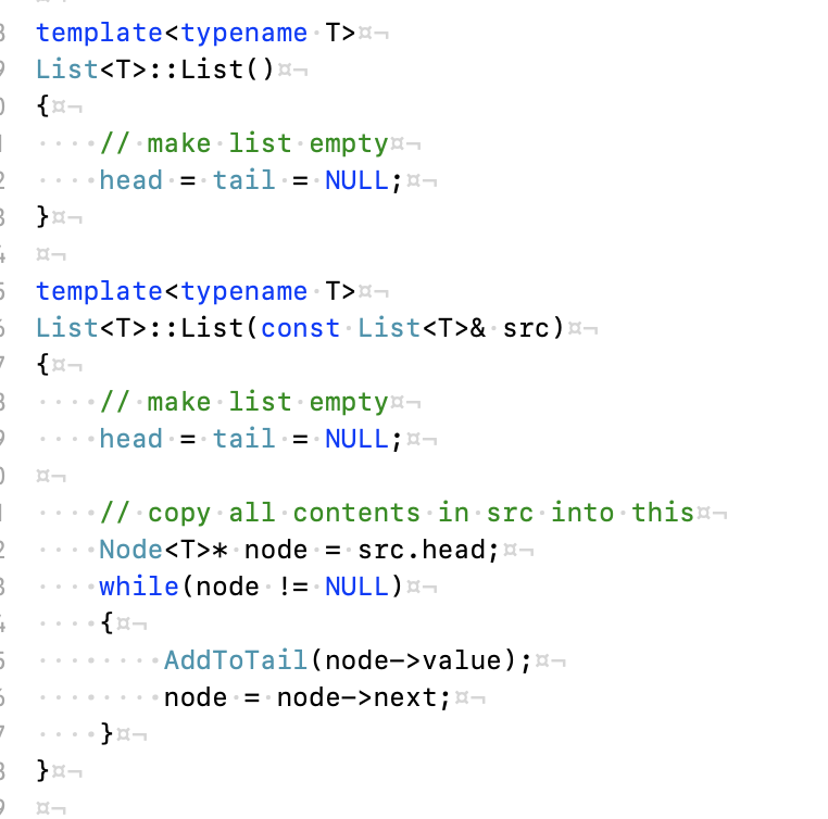 Solved template : : List() T> // make list empty㈠ head = | Chegg.com