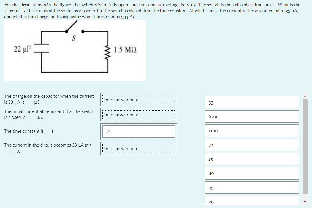 Solved For the circuit shown in the figure, the switch S is | Chegg.com