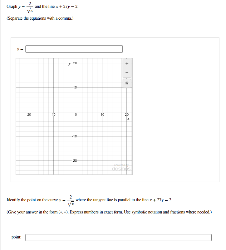 Solved Graph Y X2 And The Line X 27y 2 Separate The