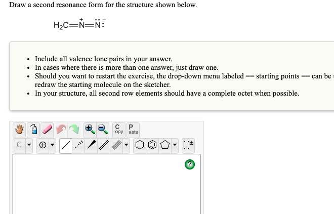 Solved Draw A Second Resonance Form For The Structure Shown | Chegg.com