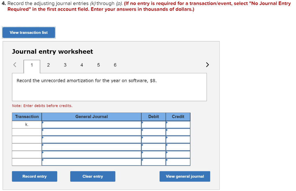Standardsoftware Amortization Entry Solved Required information [The following information | Chegg.com