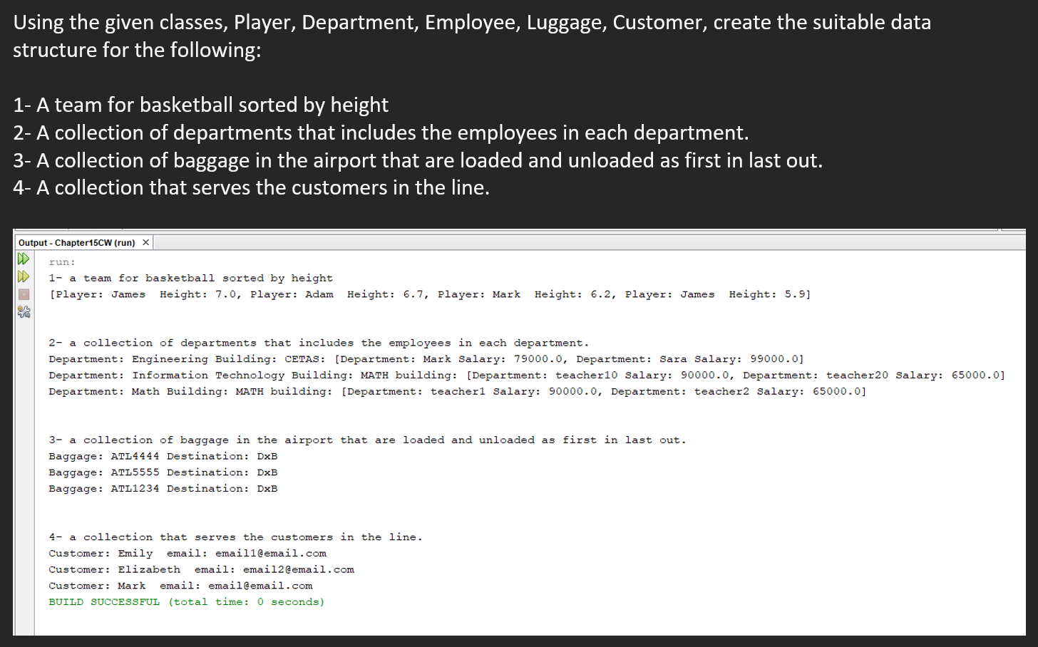 Solved Can you write a tester class in java for this? | Chegg.com