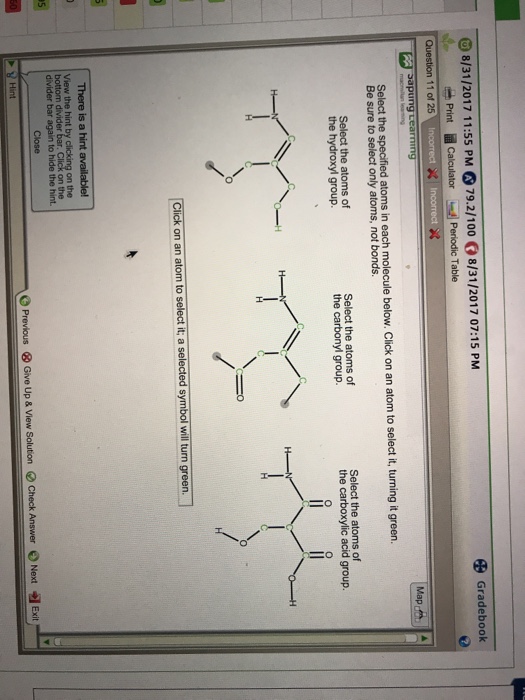 Solved Select the specified atoms in each molecule below. | Chegg.com