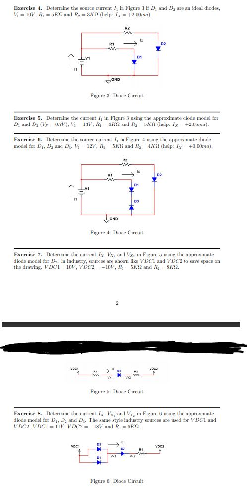 Solved Exercise 4. Determine the source current I, in Figure | Chegg.com