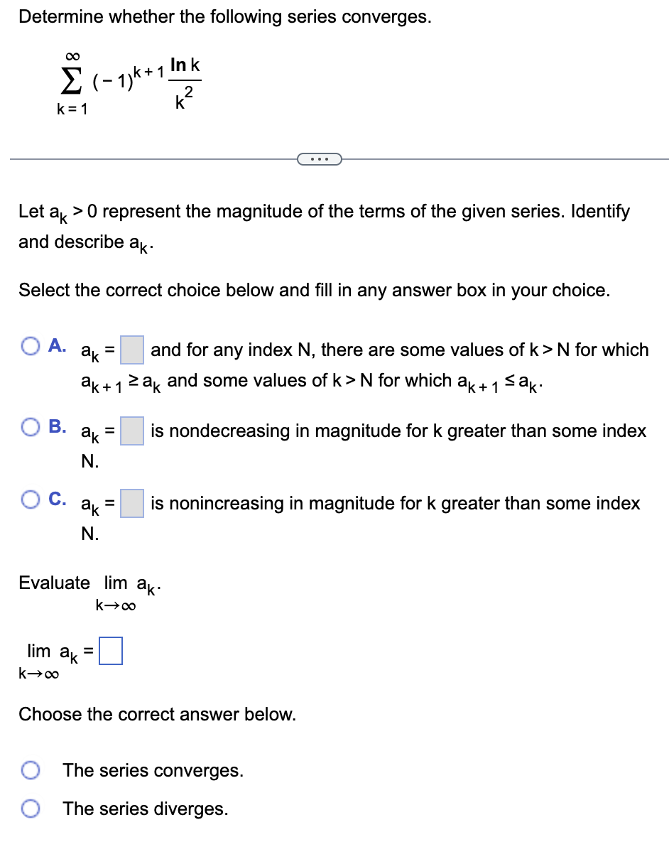 solved-determine-whether-the-following-series-converges-chegg