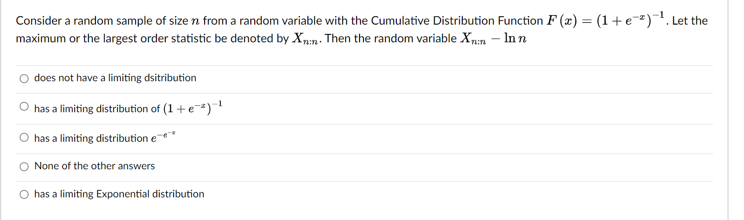 Solved Consider a random sample of size n from a random | Chegg.com