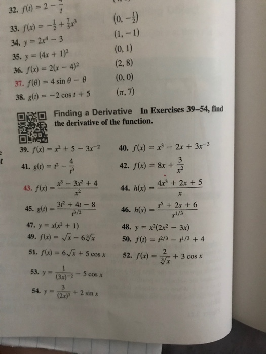 Solved 0 1 32 F T 2 1 33 F X 3x 34 Y 2x 3 Chegg Com