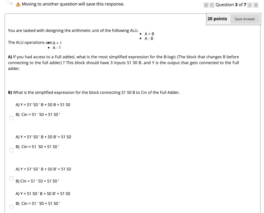 Solved You are tasked with designing the arithmetic unit of