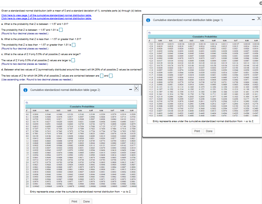 solved-given-a-standardized-normal-distribution-with-a-mean-chegg