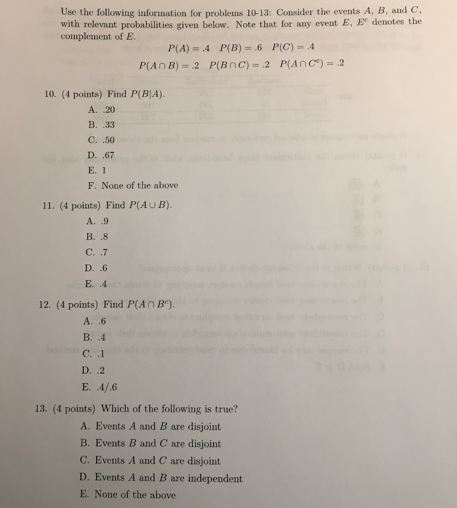Solved Hi! Will you please help me solve the following | Chegg.com