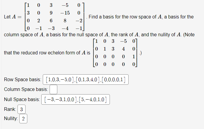 Solved Let A be a 4 x 5 matrix. If a₁, a2, and a4 are | Chegg.com