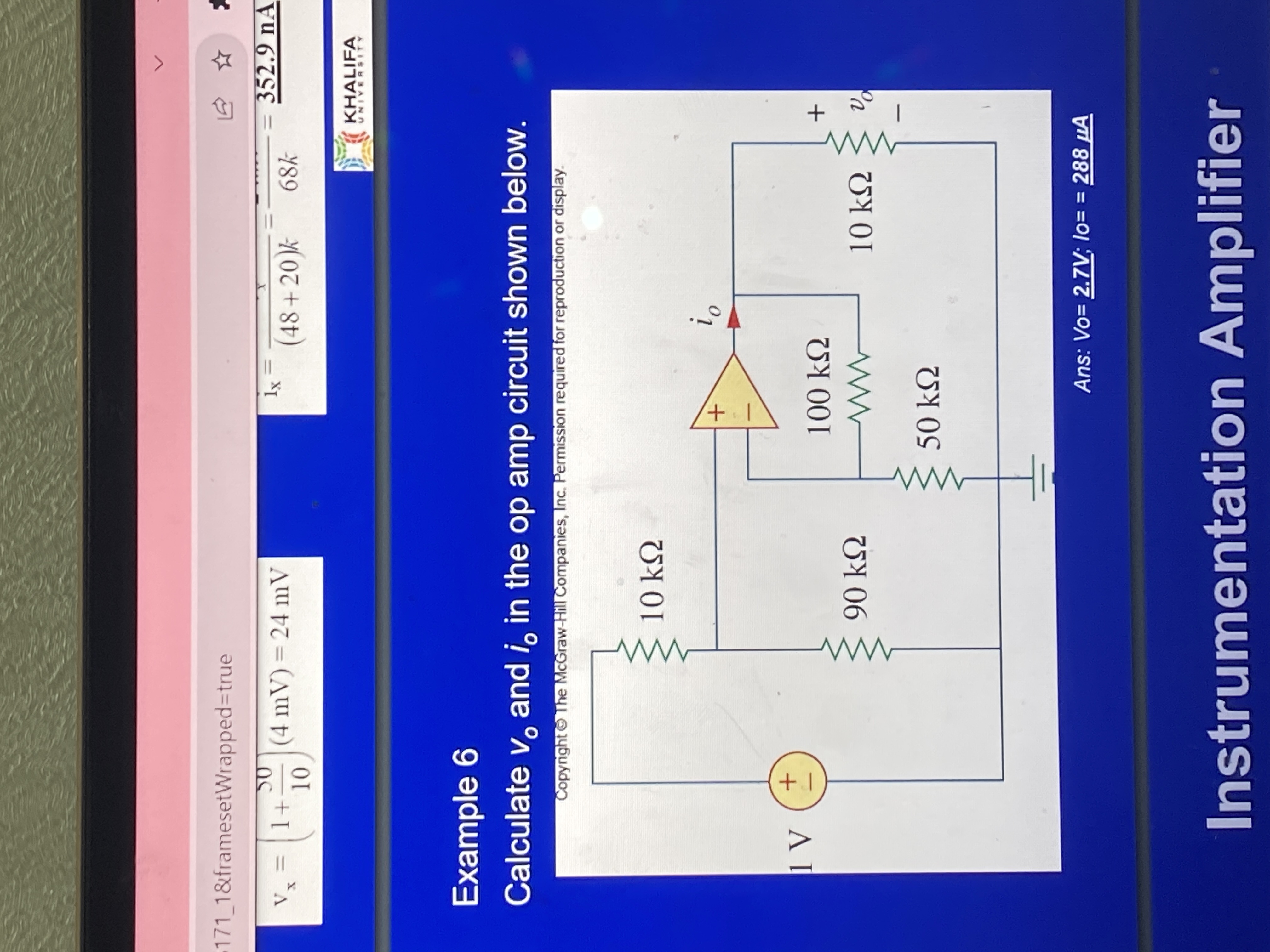 Solved Calculate v_(0) and i_(0) in the op amp circuit shown | Chegg.com