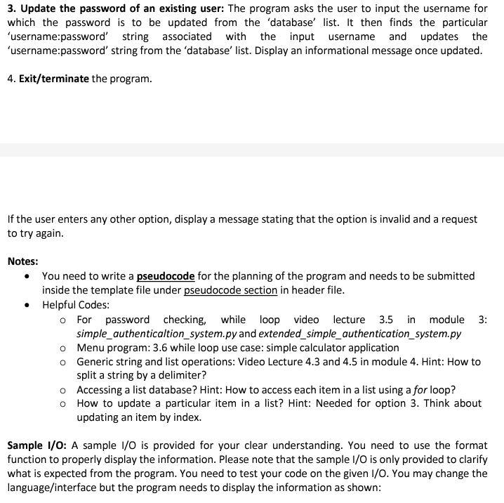 Solved Problem description: Write a python application to | Chegg.com