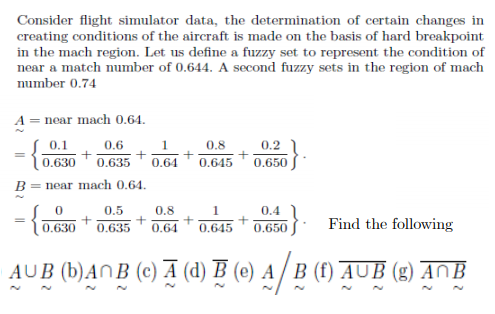 Solved Consider flight simulator data, the determination of | Chegg.com