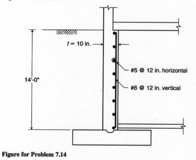 Solved 7.14. Check the adequacy of the 10-in.-thick | Chegg.com