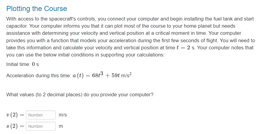 Solved Plotting the Course With access to the spacecraft's | Chegg.com