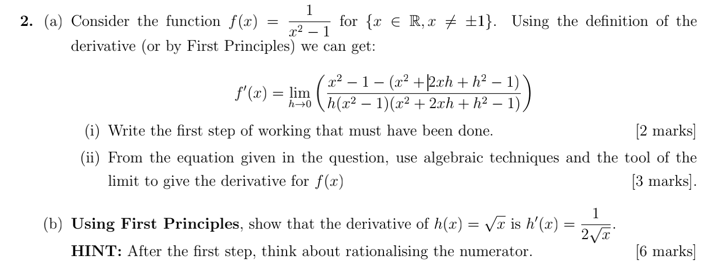 Solved A Consider The Function F X X2−11 For {x∈r X ±1}