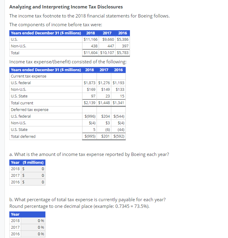 397 analyzing and interpreting income tax disclosures chegg com example of trading profit loss account