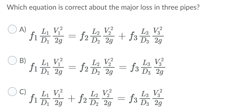 Solved Reservoir A And B Are Connected By Three Pipes Of | Chegg.com